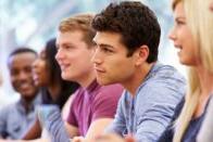 group of students in a classroom